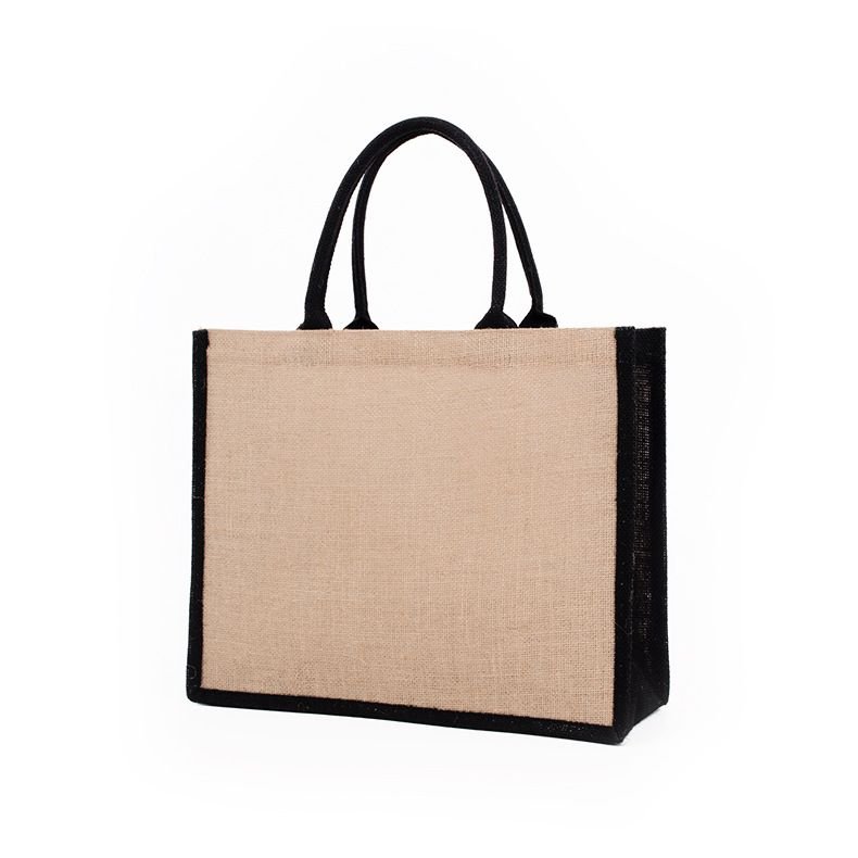 Custom Logo Multicolor Blank Linen Tote Bag