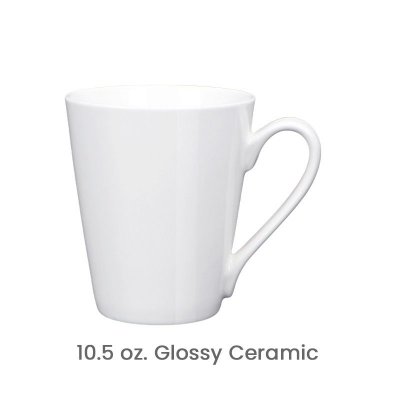 White Ceramic Mug Custom Logo Print