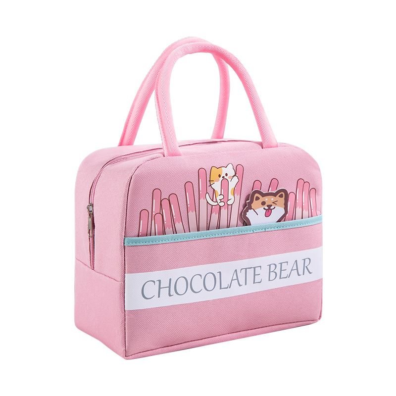 Simple Cartoon Large Capacity Thickened Aluminum Foil Portable Lunch Bag