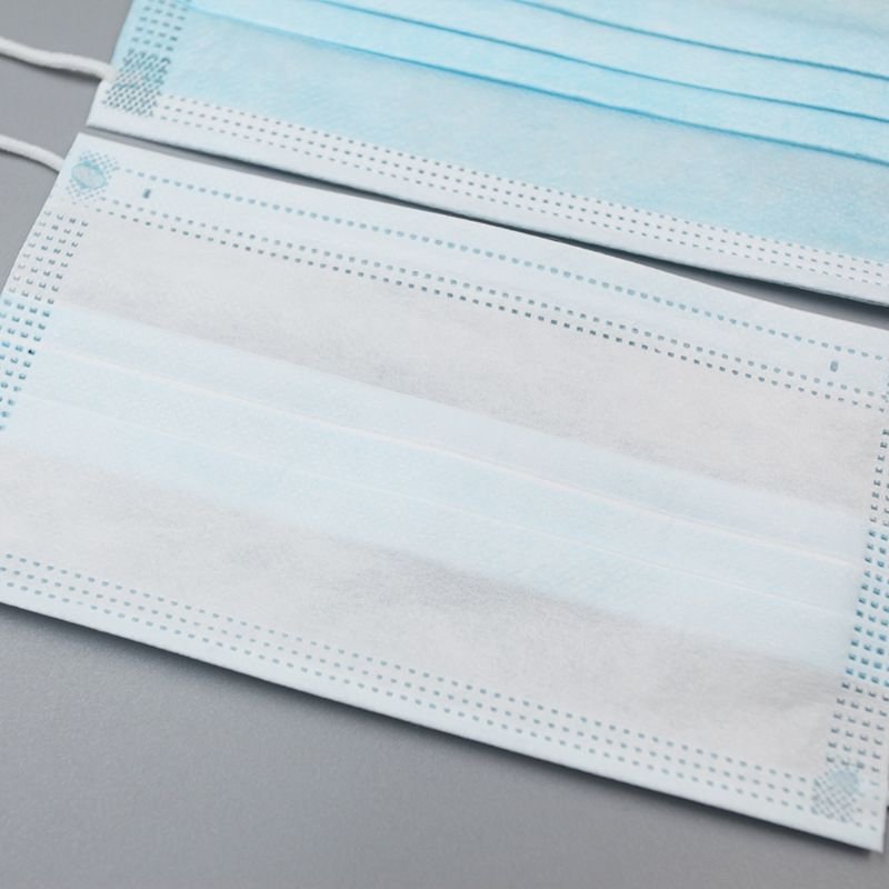 50pcs/pack 3-layer Disposable Masks With Melt-blown Fabric