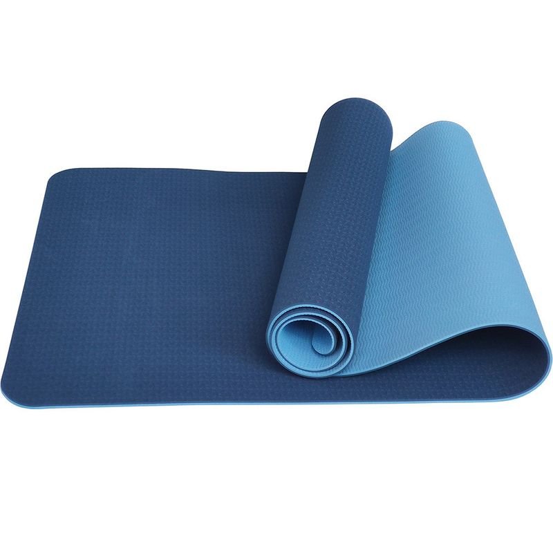 6Mm Double Layer Yoga Mat Tpe Two Color Fitness Exercise Mat