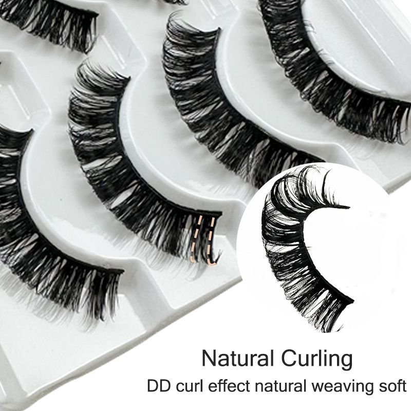 Women Fashion Thick Curled False Eyelashes