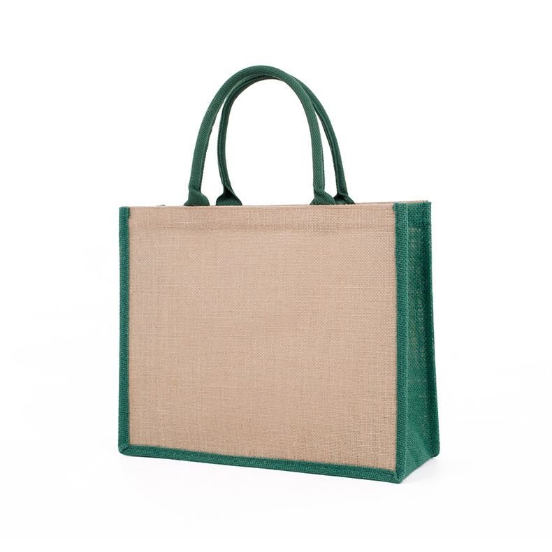 Custom Logo Multicolor Blank Linen Tote Bag