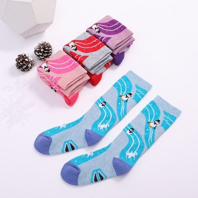 Outdoor Children Thickened Sweat-Absorbing Sports Long Ski Socks