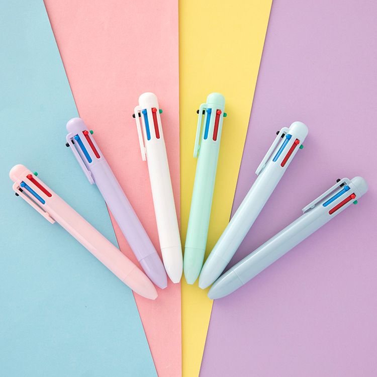 Creative Macaroon 6 Color Press Ballpoint Pen