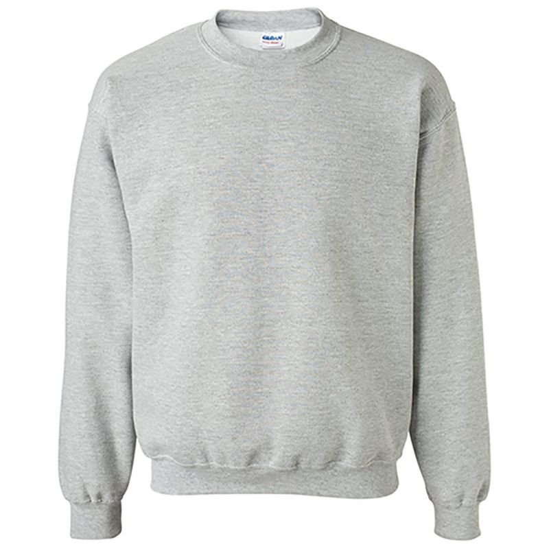 Men Spring Autumn Fashion Casual Versatile Solid Color Long Round Neck Sweatshirts