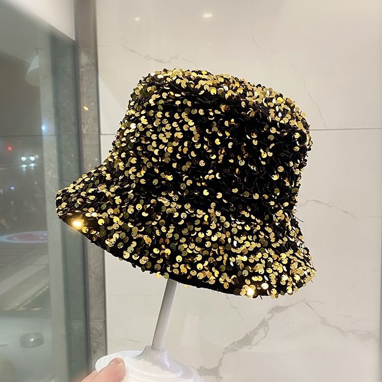 Women Fashion Colorful Sequins Bucket Hats