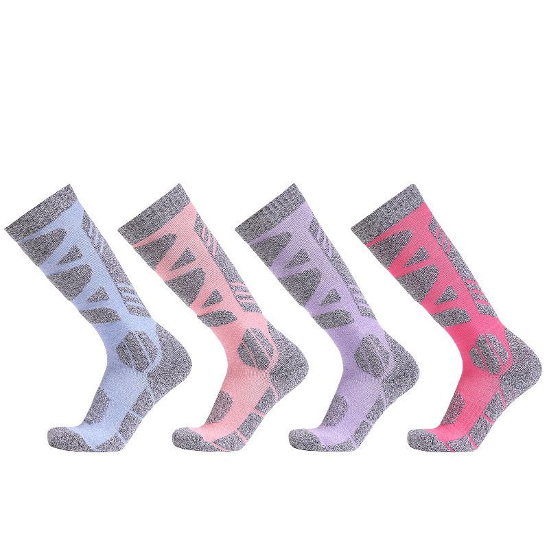 Outdoor Women Thickened Warm Sweat-Absorbing Long Ski Socks