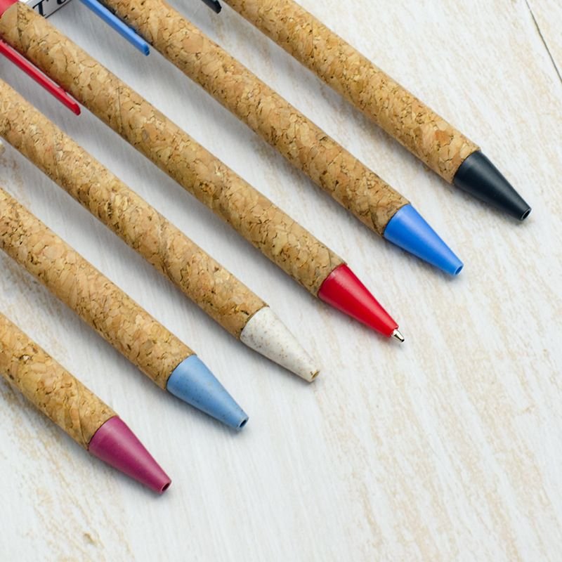 Simple Cork Environmental Protection Wheat Straw Material Ballpoint Pen