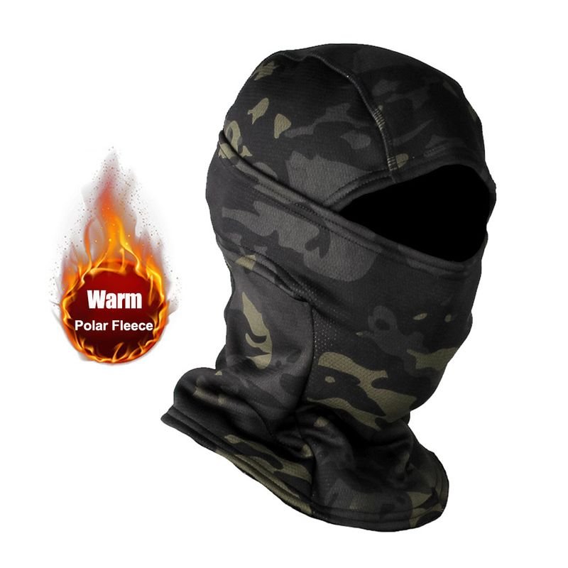 Outdoor Riding Velvet Warm Camouflage Ski Mask