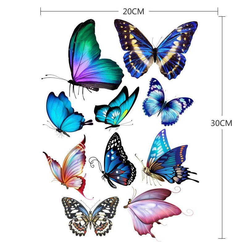 Car Waterproof Scratch Latte Decorative Butterfly Sticker