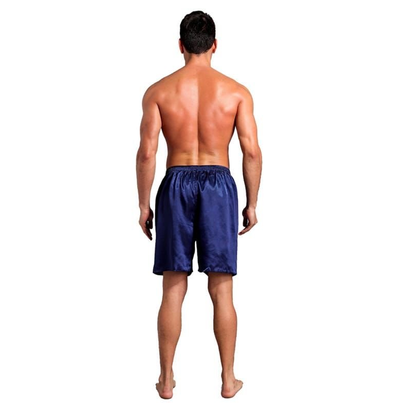 L-2XL Men Fashion Solid Color Loose Lounge Shorts