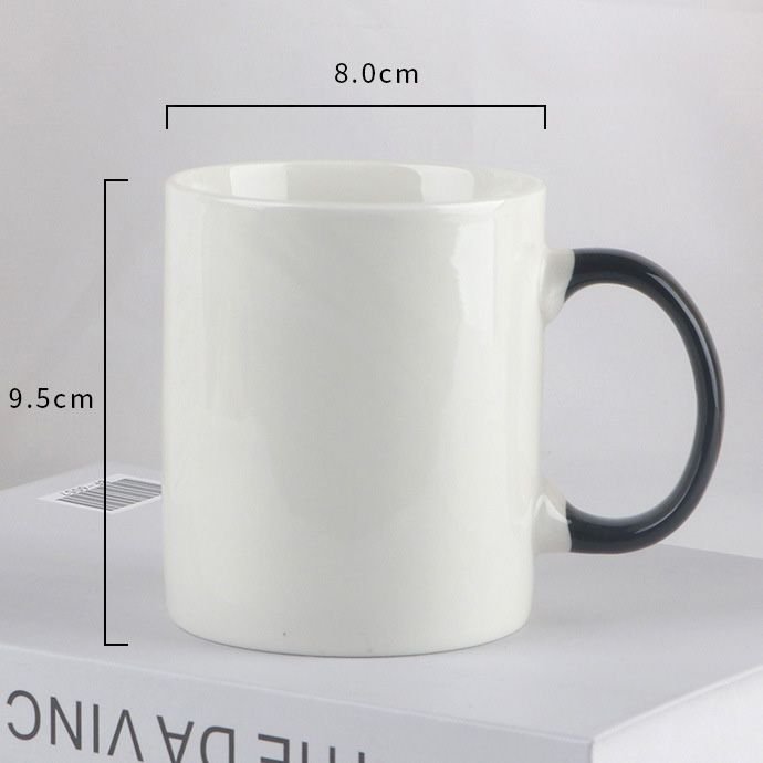 White Ceramic Mug Custom Logo Print