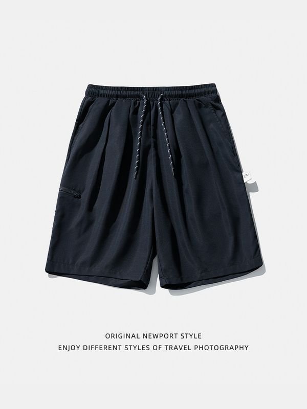 Men Summer Fashion Casual Basic Solid Color Sports Shorts