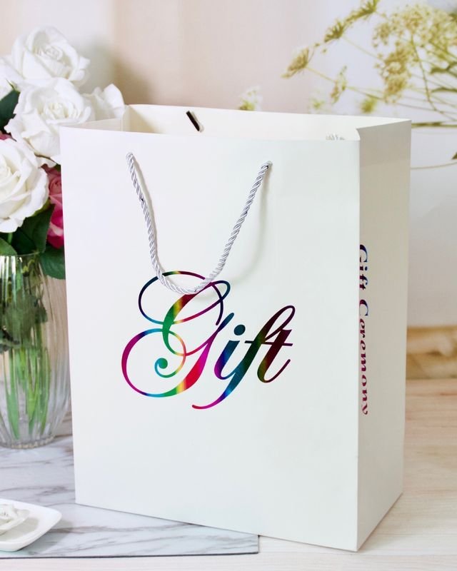 Simple Letter Print Birthday Gift Bag