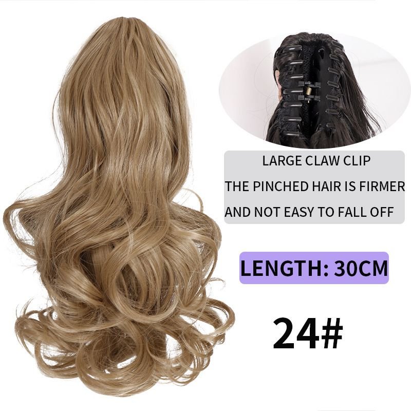 Women Long Curly Hair Ponytail Natural Simulation Ponytail Hair Claw Hair Extension