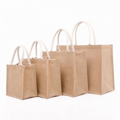 Custom Logo Solid Color Linen Eco-Friendly Tote Bag