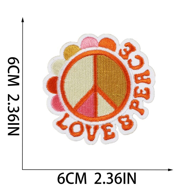 Fashion Cartoon Butterfly Sun Embroidered Cloth Sticker Hot-Melt Adhesive Patch