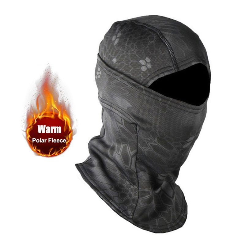 Outdoor Riding Velvet Warm Camouflage Ski Mask