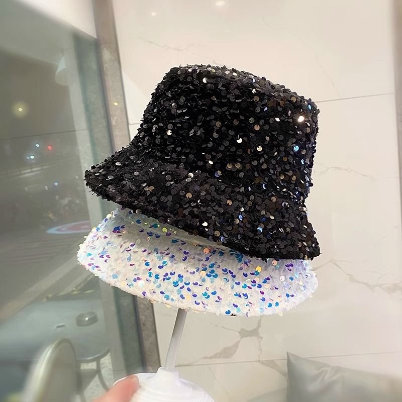 Women Fashion Colorful Sequins Bucket Hats