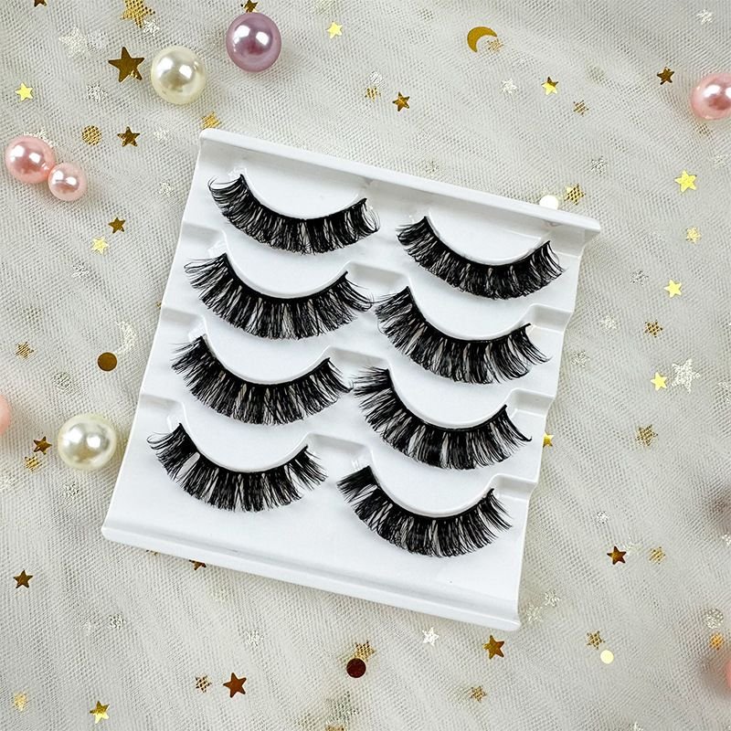 Women Fashion Thick Curled False Eyelashes