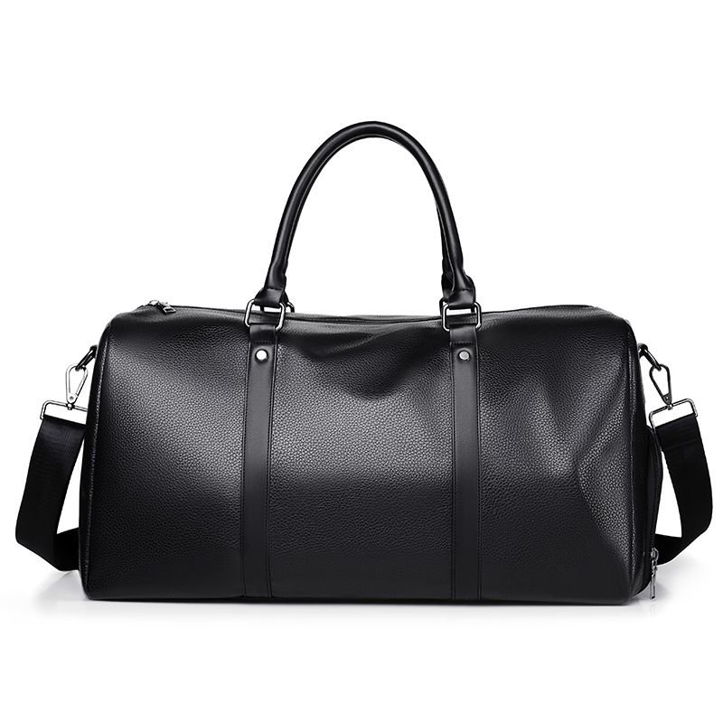 Men Leisure Sports Vintage Large Capacity PU Duffle Bag