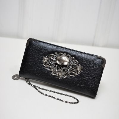 Women Fashion Creative Skull Long Purses