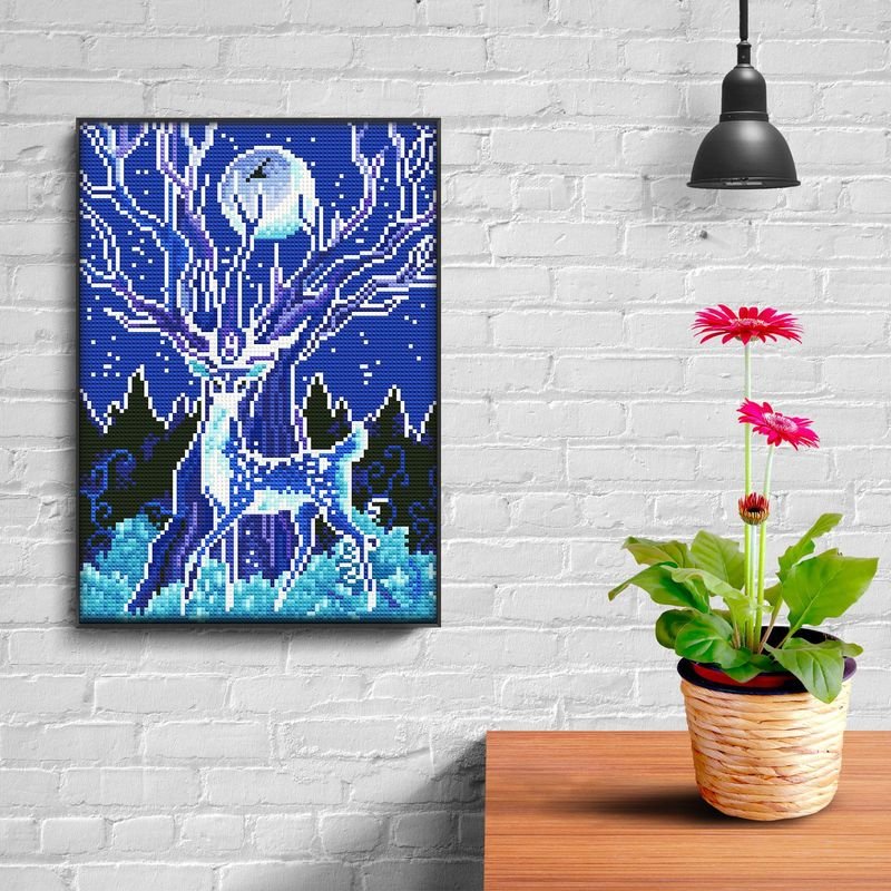 Modern Living Room Decoration Painting Handmade DIY Full Diamond Luminous Diamond Painting