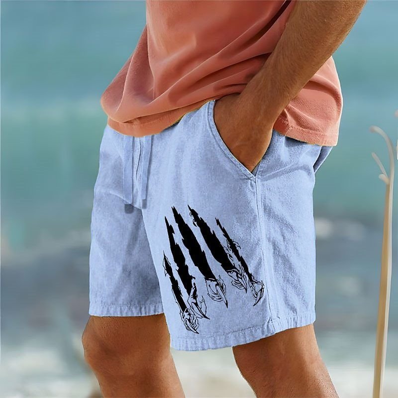 Men Summer Leisure Holiday Hawaii Beach 3D Print Plus Size Shorts