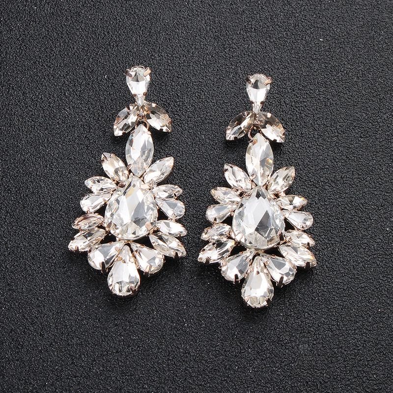 Exaggerated Fashion Rhinestone Alloy Earrings