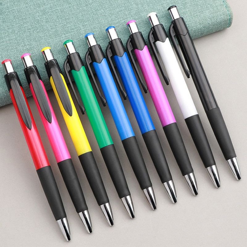 Simple Push Multicolor Oil Pen Ballpoint Pen