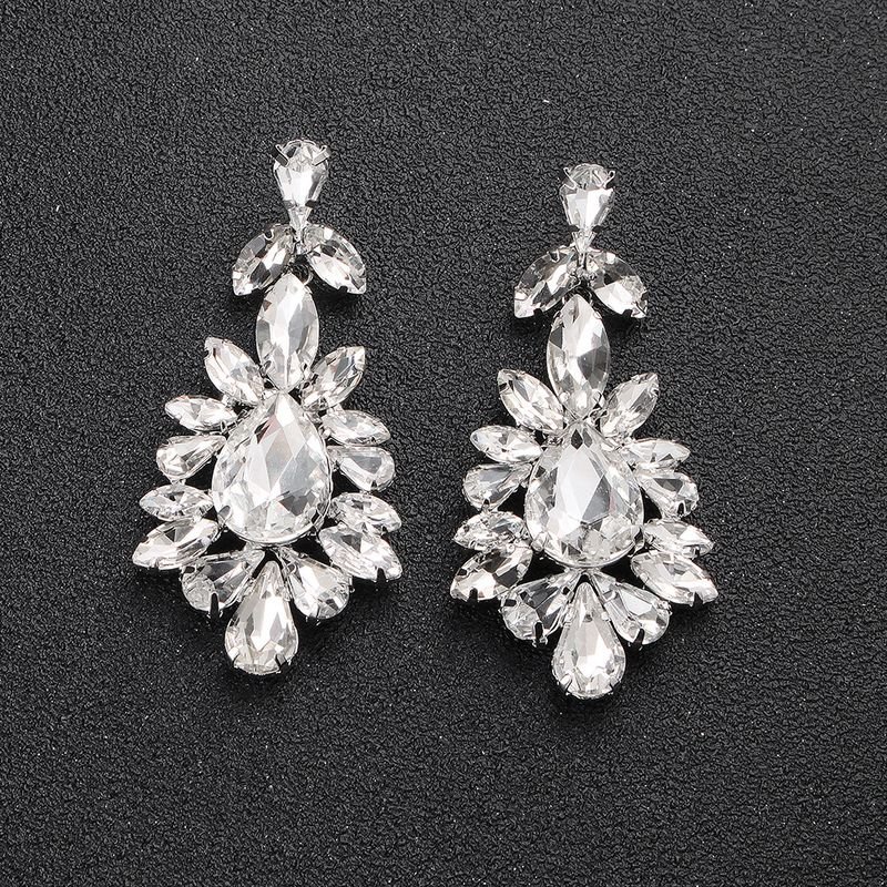 Exaggerated Fashion Rhinestone Alloy Earrings