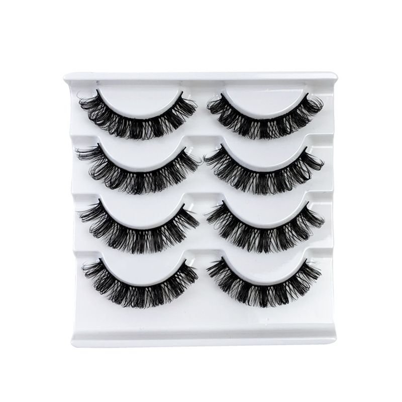 Women Fashion Thick Curled False Eyelashes