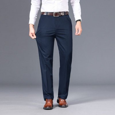 Men Fashion Casual Cotton Straight Loose Pants