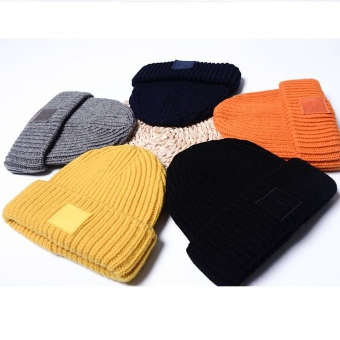 Autumn Winter Fashion Cute Smiling Face Warm Ear Protection Knitted Wool Hat