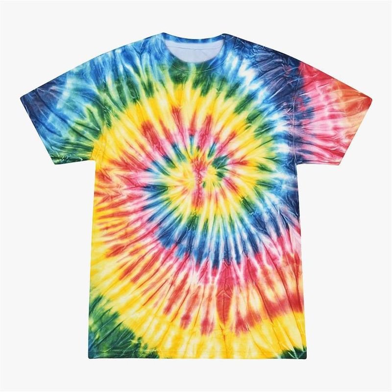 Mardi Gras Tie-Dye Printed Short-Sleeved Men Multicolor Series Fashion 3 T-Shirt