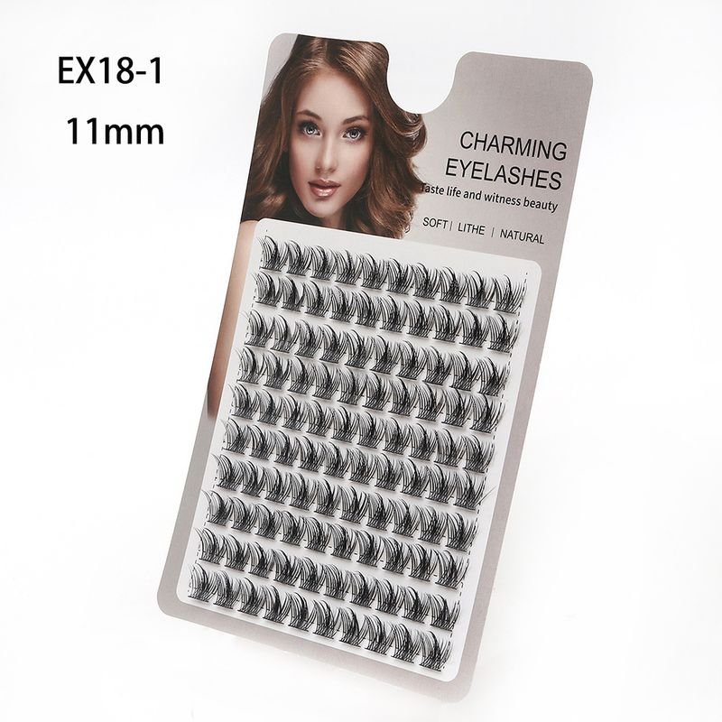 Women Natural Curly Single Cluster False Eyelashes