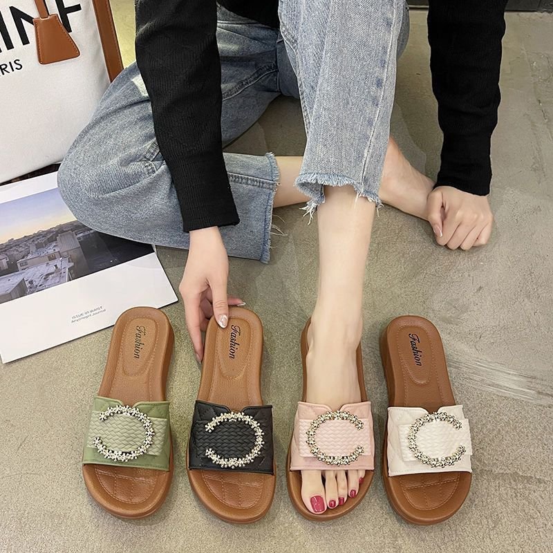 Women Fashion Flat Rhinestone Flats