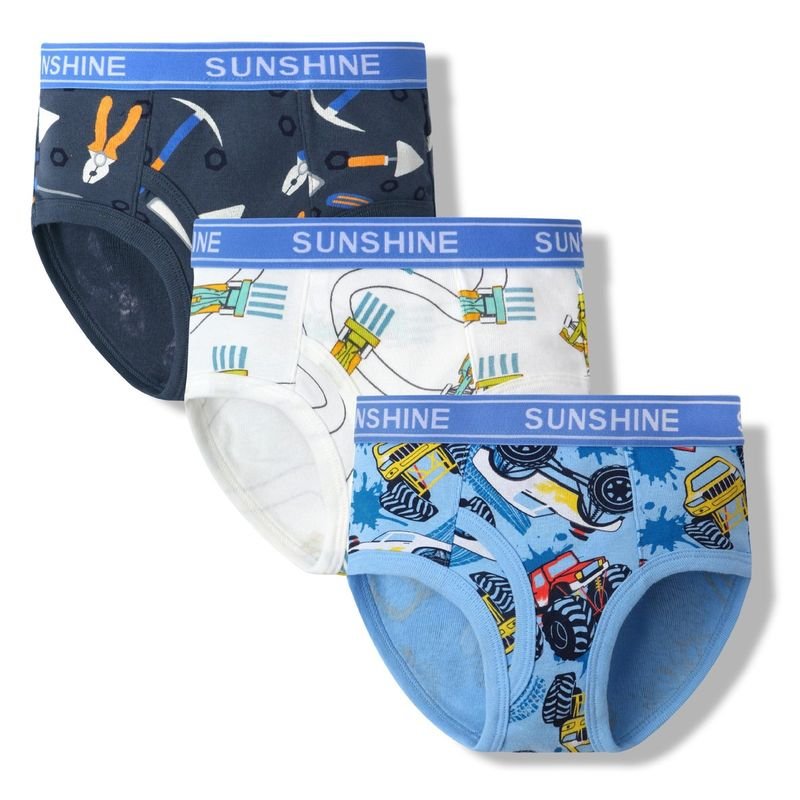 Kids Boys Cute Cartoon Print Underwear Sets