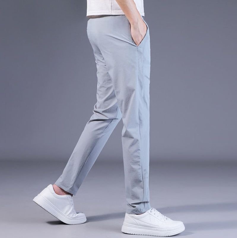 Men Casual Breathable Quick-Drying Large Size Loose Sports Trousers