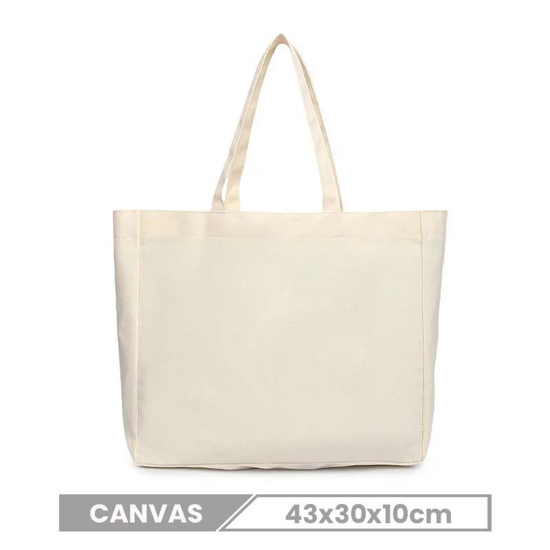 Custom Logo Large Capacity Canvas Tote Bag